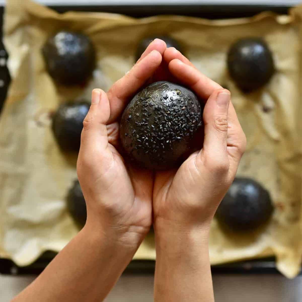 natural squid ink black burger buns - Article 1